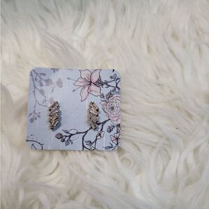 MONET gold & cubic zirconia post earrings